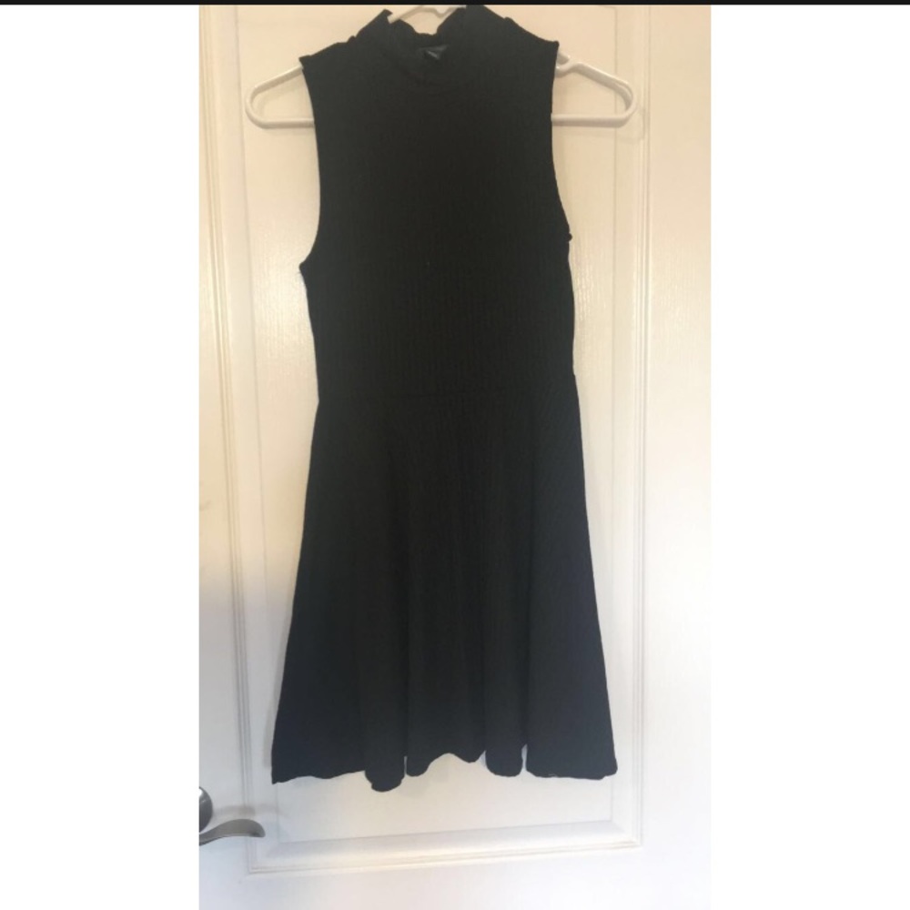 Black Ribbed Dress